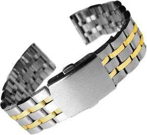 Stainless Steel Watch Band 18mm Metal Universal Replacement Wristband