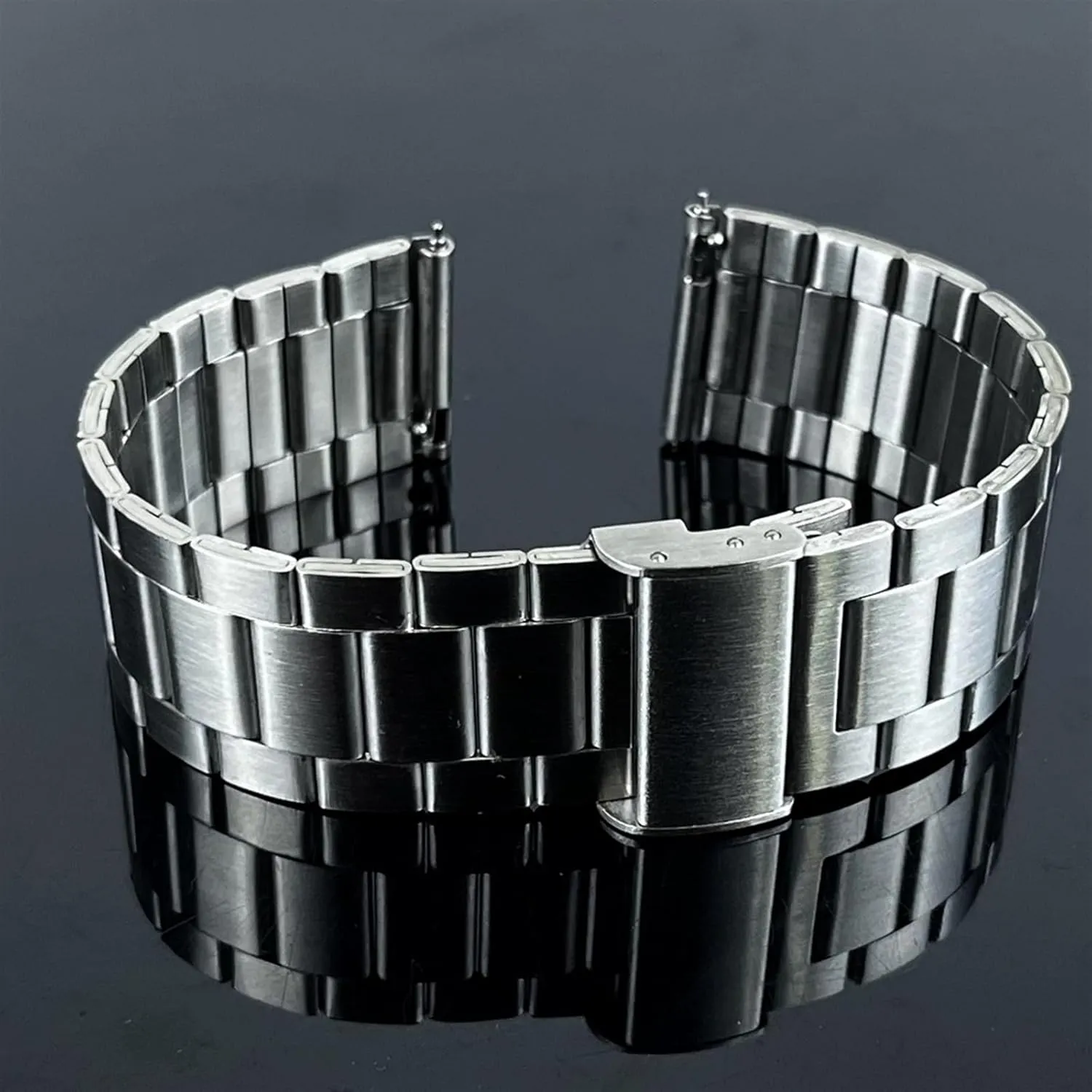 Stainless Steel Watch Band 22mm Metal Wristband for Smart Watch Quartz Watch Men Women Quick Change Watch Accessories