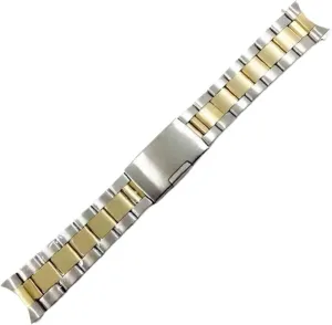 Stainless Steel Watch Band Metal Folding Buckle Wristband 20mm Universal Men's Women's Bracelet Suitable for Smart Watch Quartz Watch