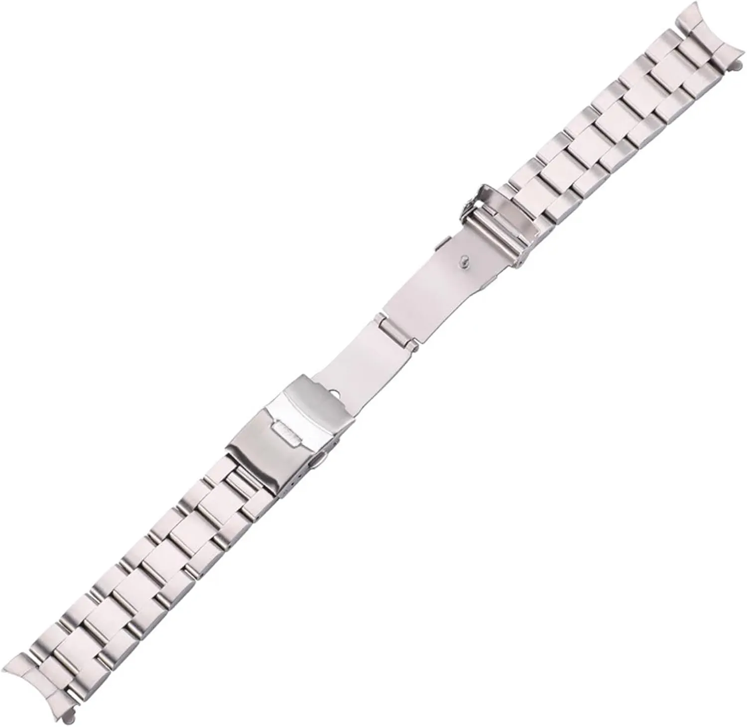 Stainless Steel Watchband Bracelet 20mm 22mm Women Men Metal Curved End Watch Band Strap
