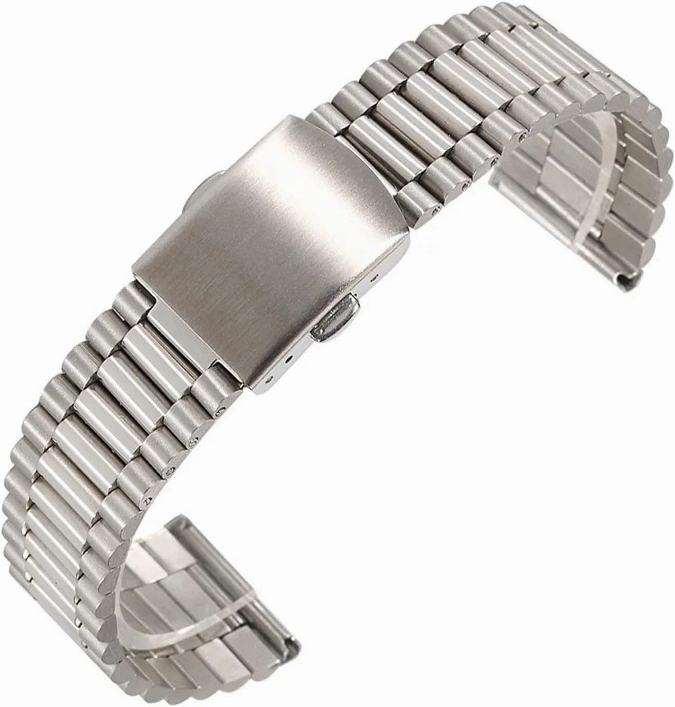 Stainless Steel Watch Band 12mm 14mm 16mm 18mm 20mm Suitable for Smart Watch Quartz Watch Men Women Universal Replacement Bracelet