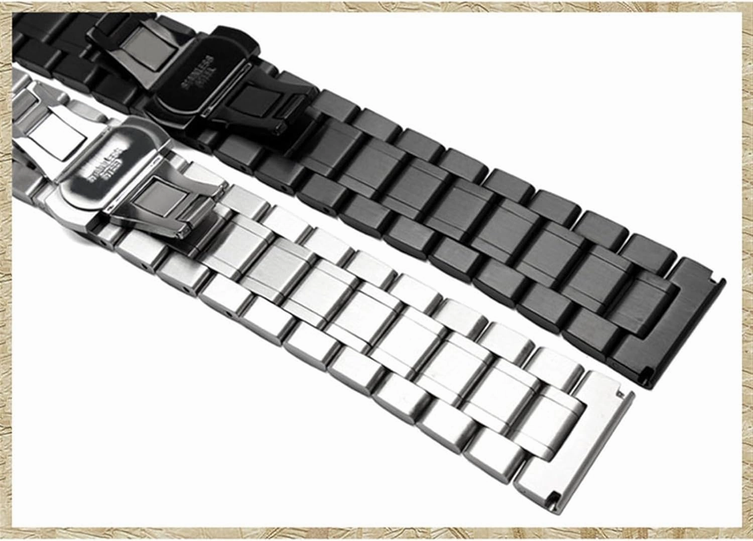 Stainless Steel Watch Band 18mm 22mm Replacement Wristband for Smart Watch Men's Women's Universal Watch Accessories