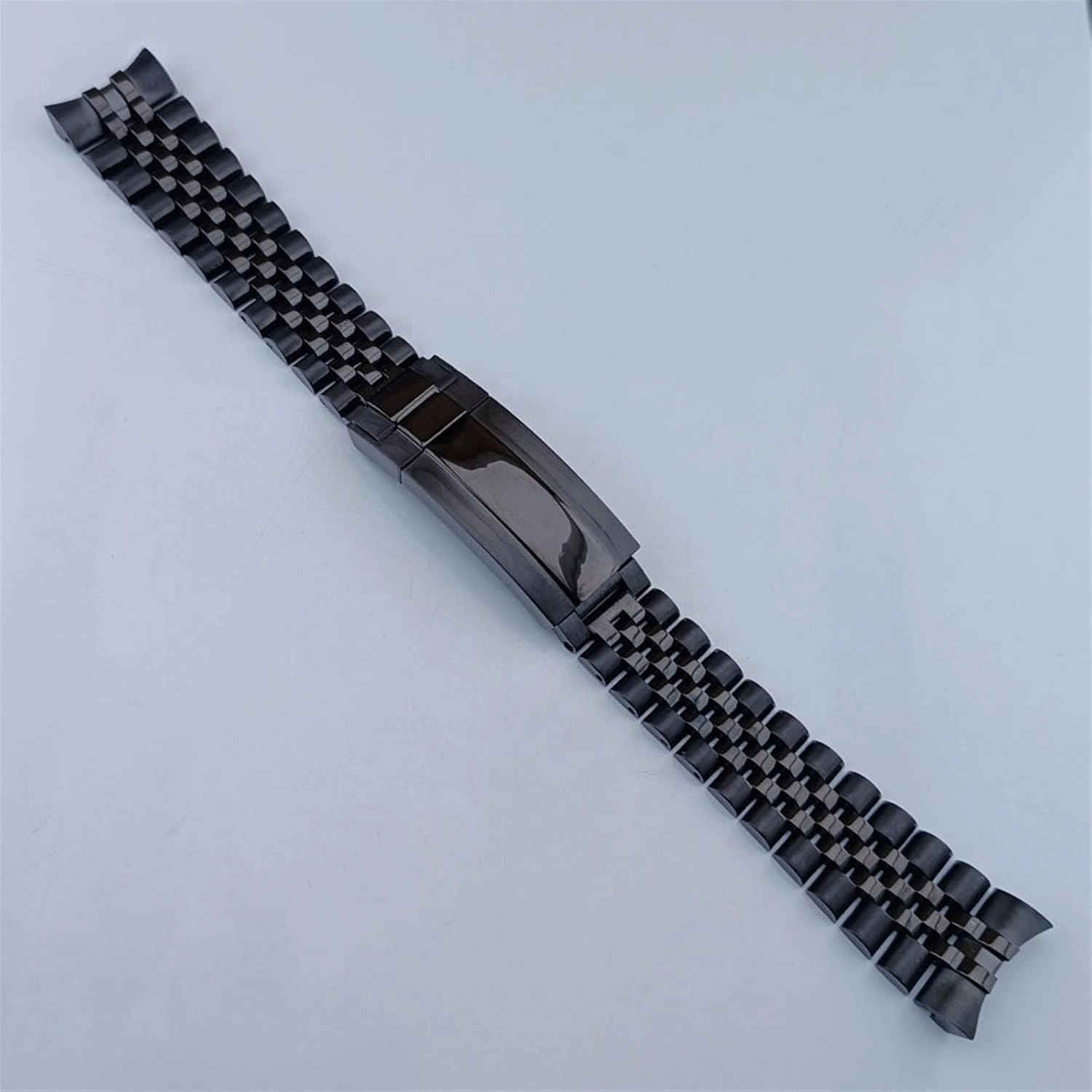 Stainless Steel Watch Band Folding Buckle 20mm Width Universal Wristband for Quartz Watch Smart Watch Quick Change Watch Accessories