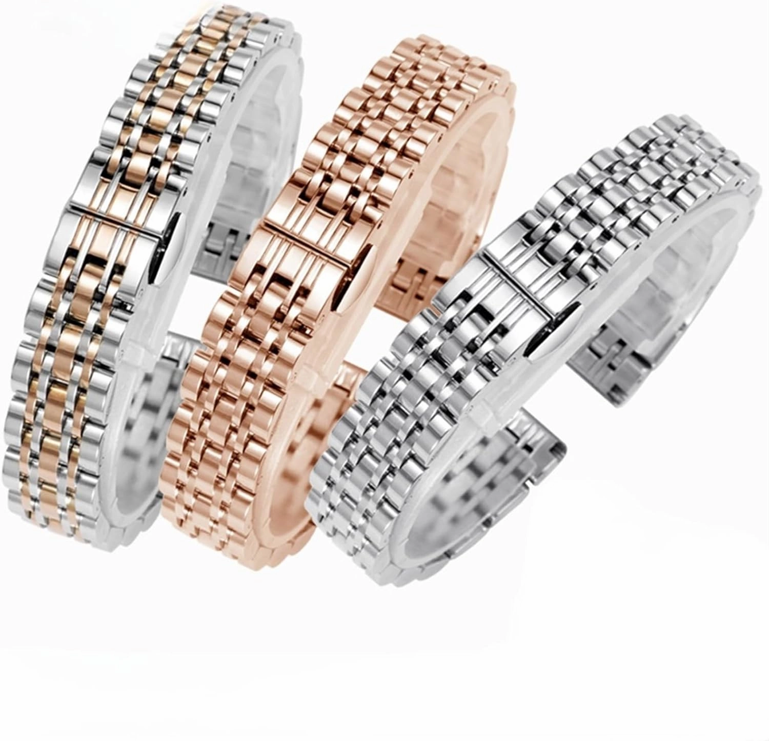 Stainless Steel Watch Strap 12mm 14mm 16mm 18mm 20mm 22mm Universal Watch Strap Suitable for Smart Watch Quartz Watch
