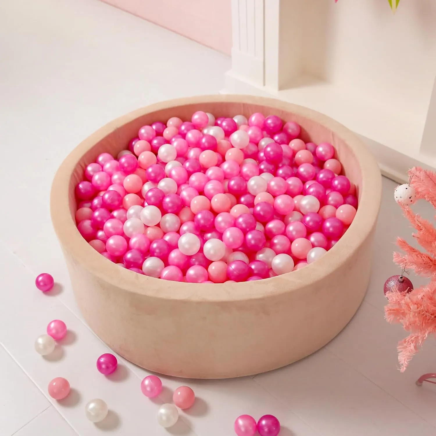 STARBOLO Ball Pit Balls 100 170 Bulk Pack - Crush Proof Non Toxic Plastic Balls Baby Girls Boy Kids Ball Pit | Play Tent Dogs Playhouse Playpen Party,2.2inches.