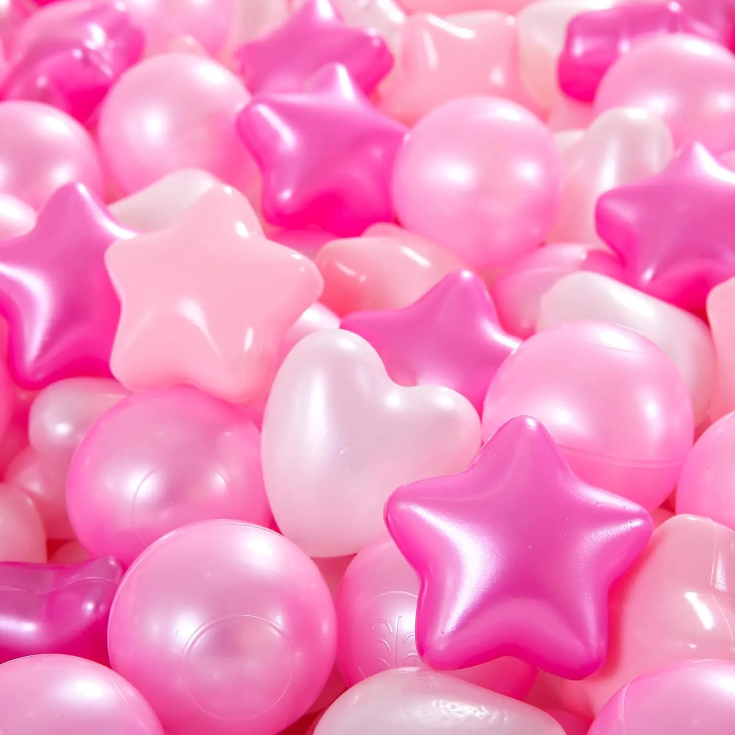 STARBOLO Ball Pit Balls for Baby and Toddler, 100pcs 200pcs Star Balls Phthalate Free BPA Free Crush Proof Plastic Balls | Colorful Balls for Toddler Ball Pit | Play Tent Dogs Playpen Party