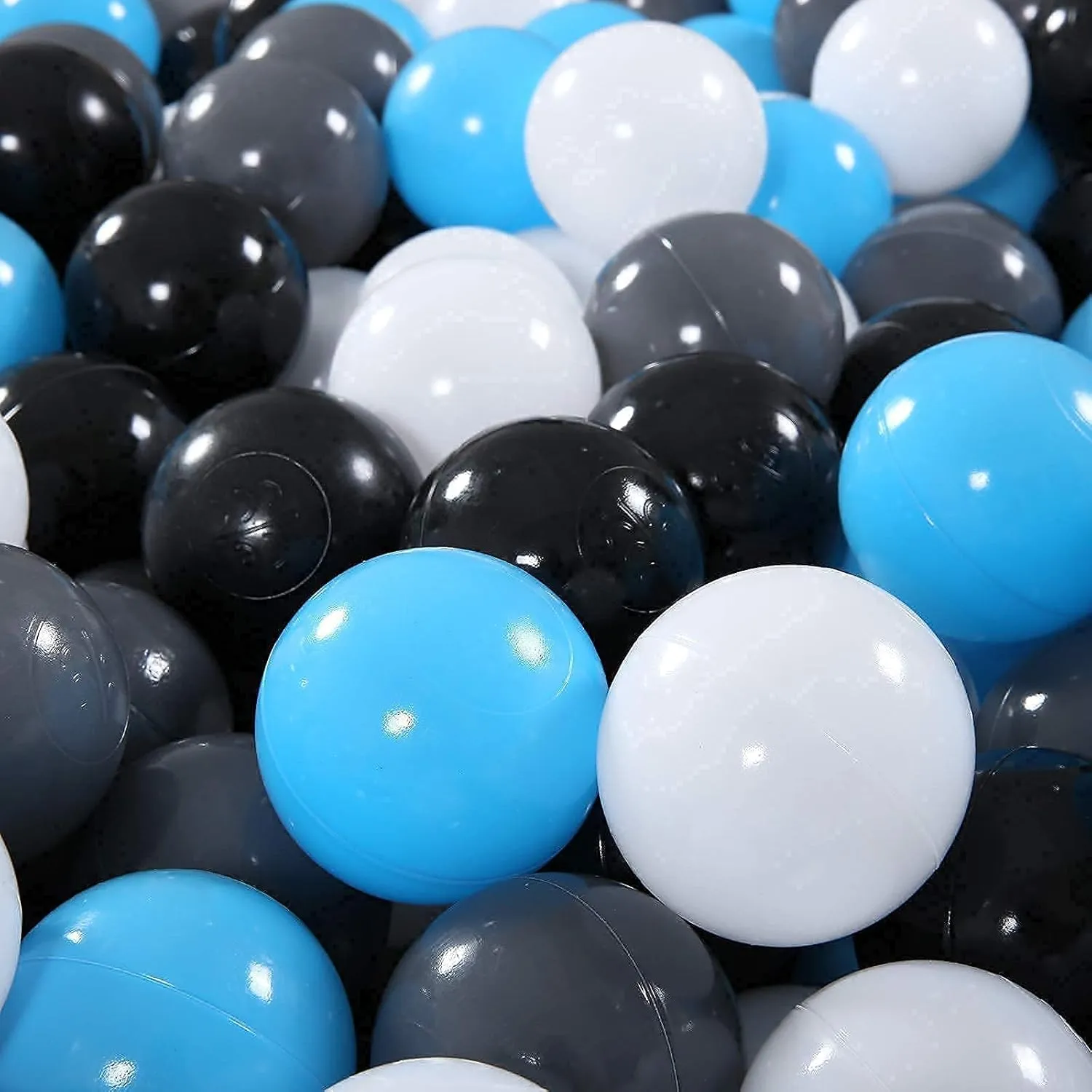 STARBOLO Star Ball Pit Balls - Pack of 100 200 500 1000 Macaron Balls BPA&Phthalate Free Non-Toxic Crush Proof Ocean Ball Soft Plastic Balls for 1-5 Years Kids Birthday Pool Tent Party.