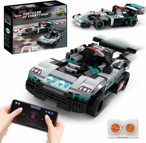 STEM Building Toys for Kids,2 in 1 Remote Control Racing Car Building Set,DIY Engineering Construction Toy,Adult Collectible Model Car Set to Build,Birthday Gift for Boys Girls Ages 8-14 