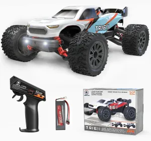 STREETSTAR 1/16 Scale All Terrain RC Car, 40KPH High Speed 4WD Electric Vehicle with 2.4 GHz Remote Control, Waterproof, 1800mAh Li-Po, 30  Min Playtime- TR-16 Blue