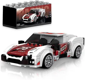 Super Racing Car Building Sets with Display Case, Collectible Champion Car Model DIY Building Kit, Cool Vehicles Construction Toy Sets for Adult Teens Kids Gift Idea(288 Pieces)