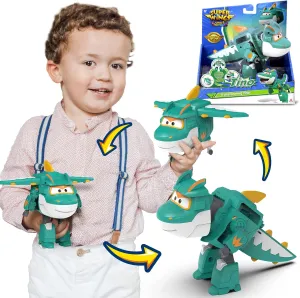Super Wings 5 in Transformable Toys Tino, Transforming Airplane Robot for Boys and Girls, Action Figures Dinosaur Toy for Kids Age 3 4 5 6 7 8 9 