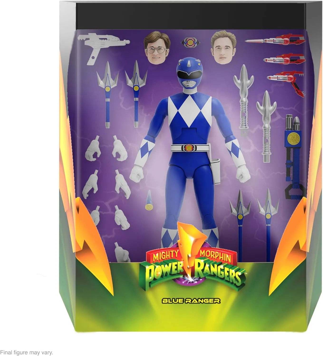 Super7 Mighty Morphin Power Rangers ULTIMATES! Wave 3 - Blue Ranger Action Figure
