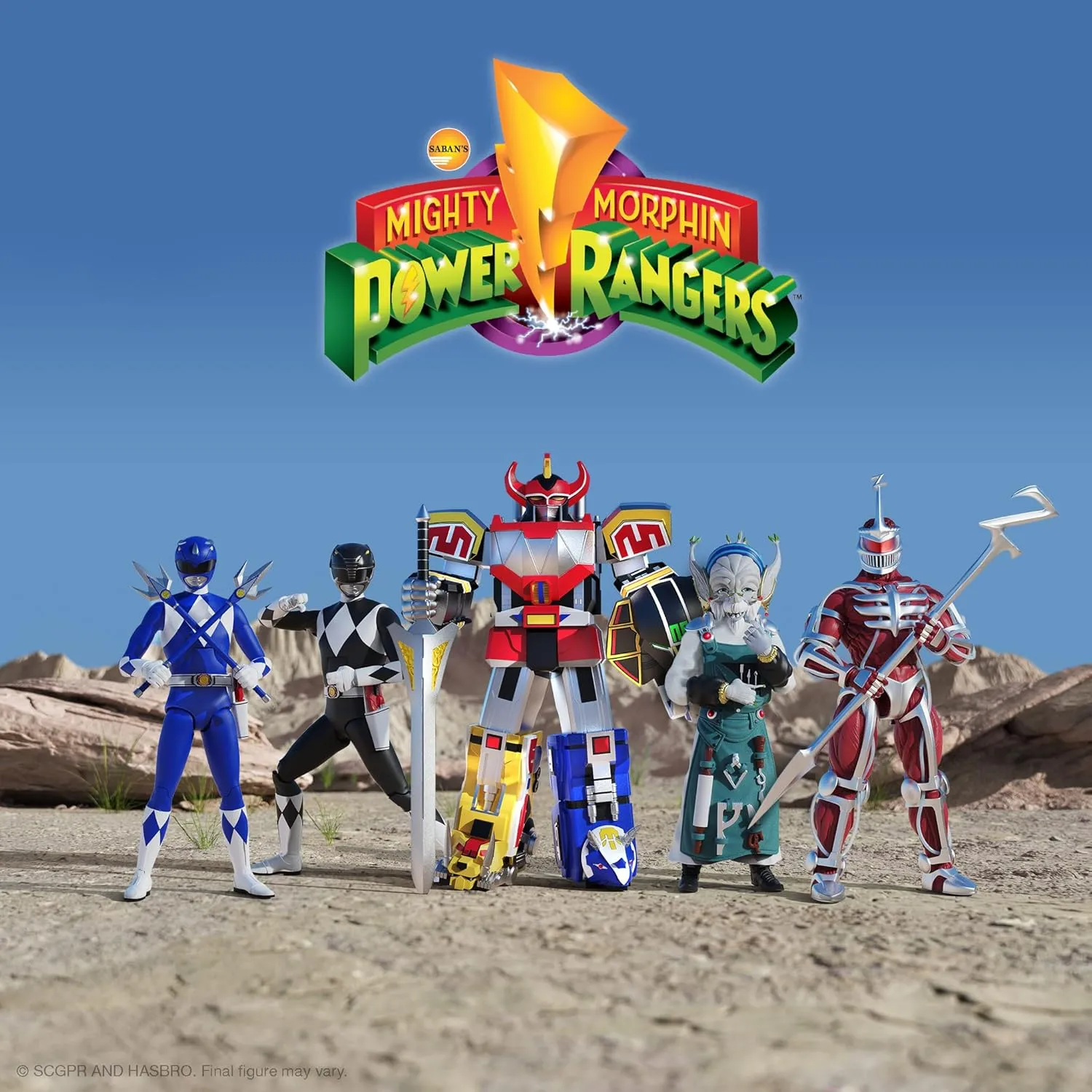 Super7 Mighty Morphin Power Rangers ULTIMATES! Wave 3 - Blue Ranger Action Figure