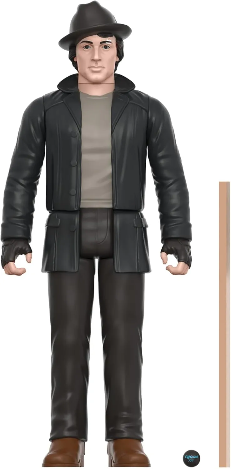 Super7 Rocky Balboa (Street) - 3.75" Rocky Action Figure with Accessories Classic Movie Collectibles and Retro Toys