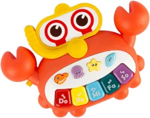 SUPVOX Musical Portable Cartoon Piano for Light Up Educational Instrument Ergonomic Design for Home Travel Safe Material Enhances Musical Skills Hearing