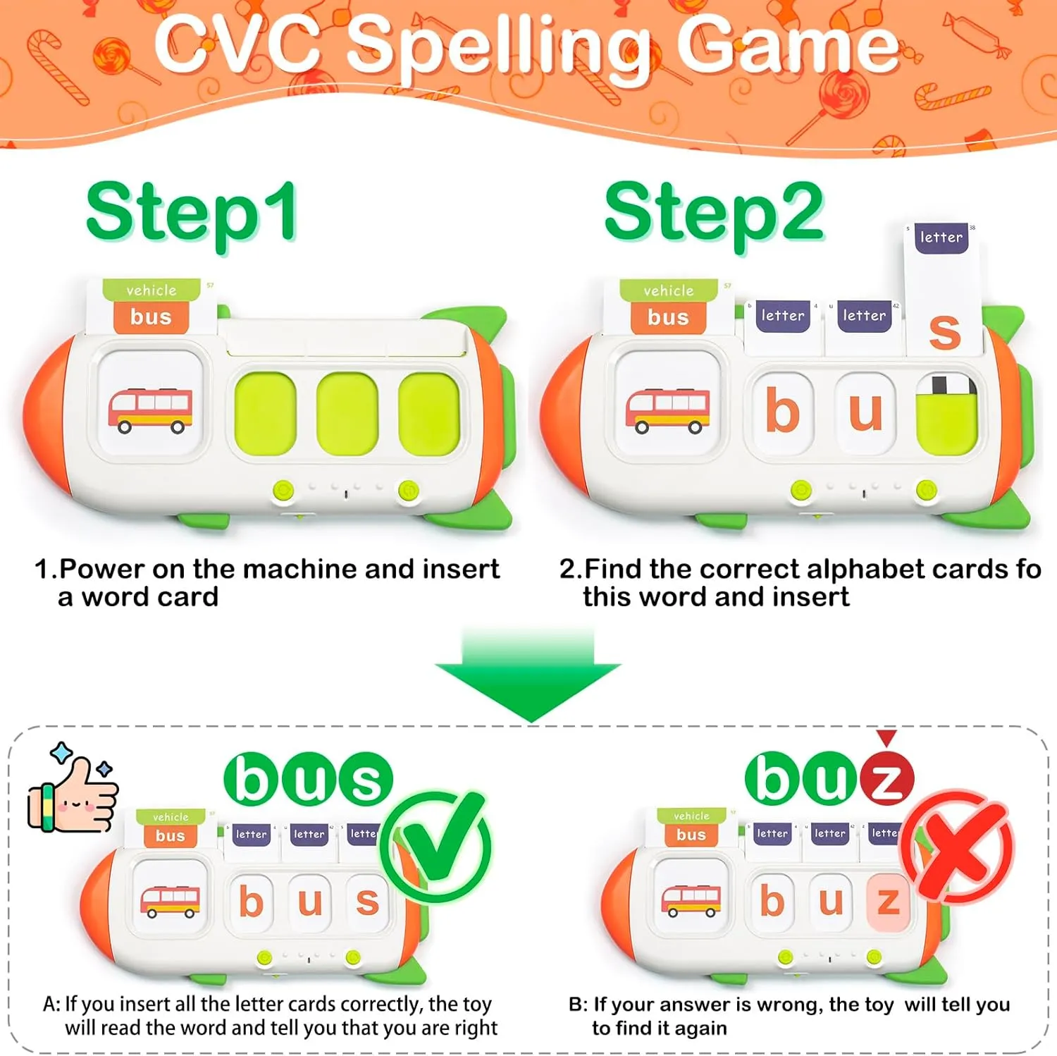 Talking Flash Cards for Toddlers, CVC Word Games with 106 Sight Words, Math Flash Cards for Kids, Alphabet, Montessori Learning Toys for 3  Years Old