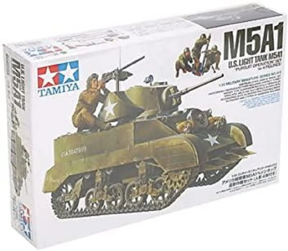 Tamiya 35313 1/35 US Light Tank M5A1 Plastic Model Kit