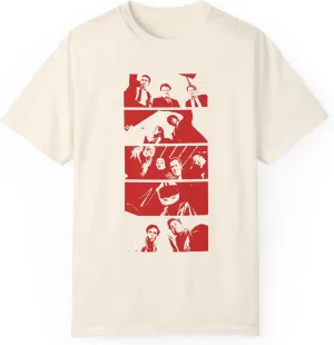 Tarantino T-Shirt – Iconic Trunk Shot Compilation Featuring Brad Pitt, Uma Thurman, and Steve Buscemi