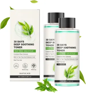 Tea Hydrating Facial Toner, Tea Moisturizing Toner Oil for Face, Daily Skin Care Toner, Refreshing & Non Greasy, Deep Hydration Skincare Product for Women Men Adult (2pcs)