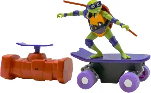 Teenage Mutant Ninja Turtles Toy, Donatello Half Pipe RC Skate Vehicle, Mutant Mayhem Remote Control TMNT Toy for Kids, Ages 3 