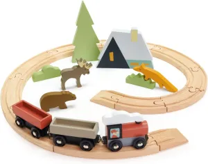 Tender Leaf Toys - Treetops Train Set - Beautiful Wooden Toy Train Set Kids - Intelligent and Imaginative Play Skills for Age 3 