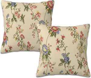 Throw Pillow Cover Case Beautiful Exotic Flowers Pillow Covers 18x18 Inch Set of 2,Soft Decorative Throw Pillow Case for Living Room Bedroom Sofa Couch Cushion Covers
