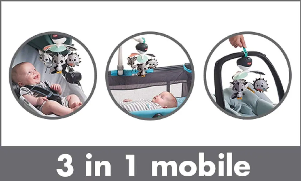 Tiny Love Take Along Baby Mobile for Crib, Newborn Baby Toys, Magical Tales, Black/White, 1 Count