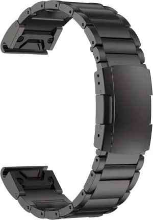 Titanium Band for Garmin Fenix 8 (51mm)/Fenix 7X/6X/5X/Fenix 3 HR, Descent Mk2i Mk2, Tactix 7, Enduro 2 3, Epix Pro Gen 2 (51mm) - 26mm Quick Fit Watch Band Metal Strap for Garmin Watch