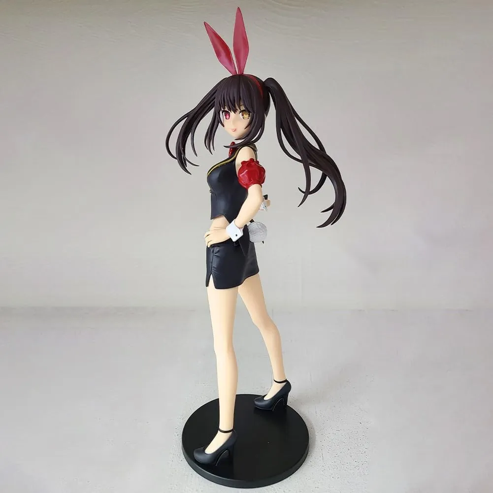 Tokisaki Kurumi Figurine Bunny Girl Figure Model 8.66" Standing Pose Anime Action Figures Tokisaki Kurumi Statue Collectibles Desktop Display