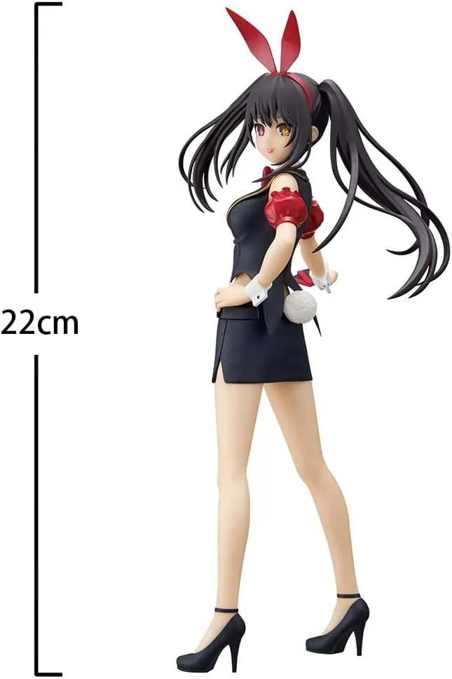 Tokisaki Kurumi Figurine Bunny Girl Figure Model 8.66" Standing Pose Anime Action Figures Tokisaki Kurumi Statue Collectibles Desktop Display