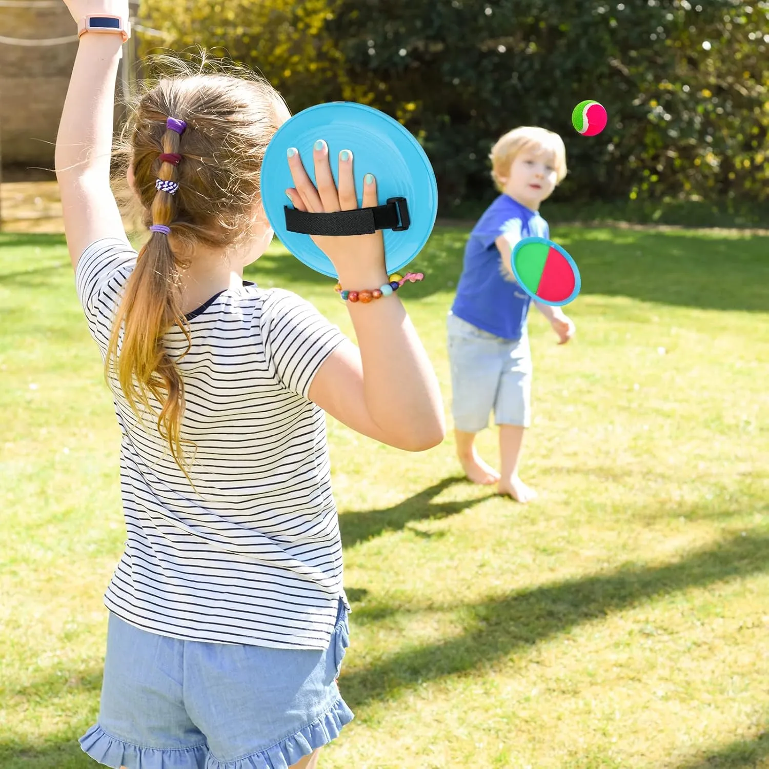 Toss and Catch Ball Game Outdoor Games Playground Balls Beach Games Summer Toys for Ages 4-8, Perfect Kids Toys Playground Sets for Kids Christmas Birthday Gifts