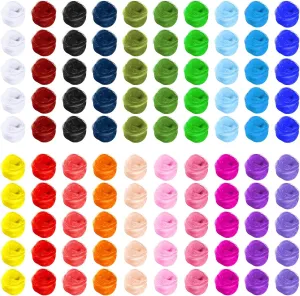 Toulite 100 Pcs Square Dance Scarves Bulk Juggling Play Silks Scarves 24 x 24 Inches Music Movement Dancing Performance Props Accessories(Stylish Colors)
