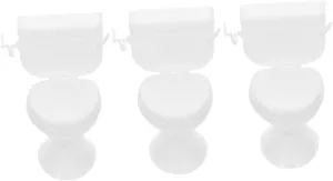 TOYANDONA 15pcs Miniature Toilet Model Dollhouse Bathroom Accessories Realistic Plastic Furniture for Fairy House Decoration for Teens and Craft Enthusiasts