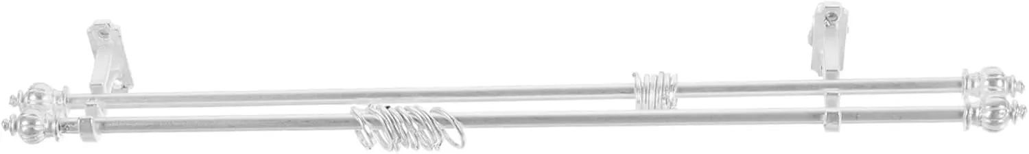 TOYANDONA 5 Sets Dollhouse Mini Curtain Pole White Rod Set Decorative Mini Tool Toy Models