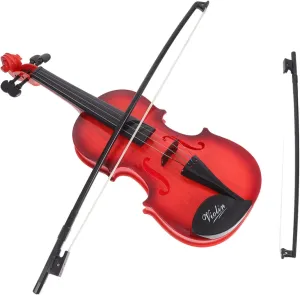 TOYANDONA Little Violin for Boy Girl Acoustic Musical Toy for Beginners Vintage Music Education Instrument for Home School and Kindergarten Lightweight and Portable Design