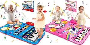Toys for 1 Year Old Boy Girl Gifts: Baby Music Mat Toddler Toys Age 1-2 - Musical Toy 12-18 Months Babies Birthday Easter Gifts for 1 2 3 Year Old Boys Girls
