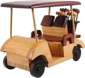 Toyvian Rustic Car Figurine Handmade Antique Wooden Car Model for Vintage Home Decor Unique Retro Vehicle Decoration for Office and Study Charming