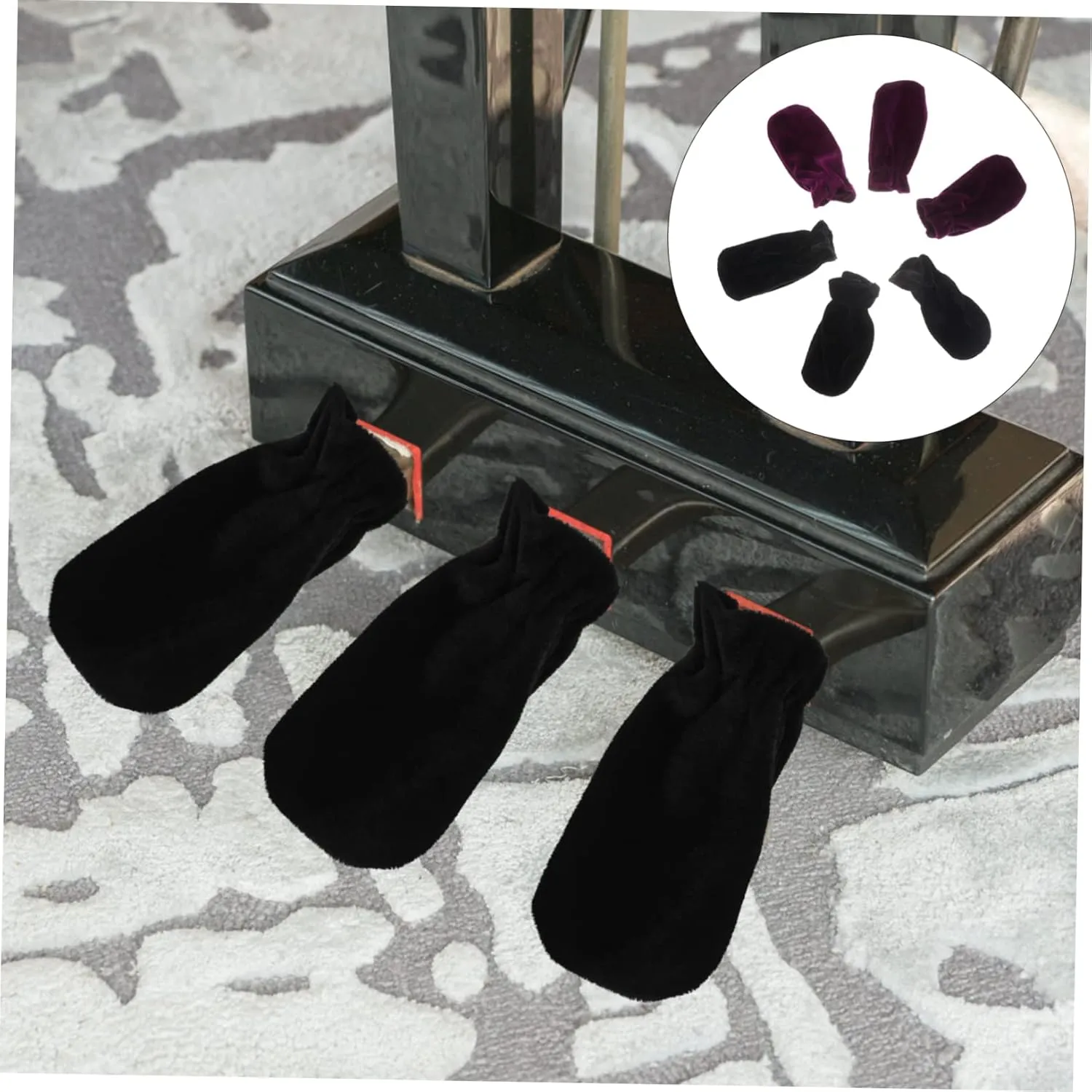 Toyvian Sets Piano Foot Sustain Pedal Sleeves Protective Covers for Piano Accessories Lightweight Portable and Easy to Clean