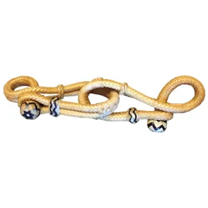 TRB Natural w/ Black Accents Rawhide Romal Figure 8 Connectors- Pair