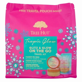 Tree Hut Glitz & Glow On the Go Travel Kit, Tropic Glow Gift Set