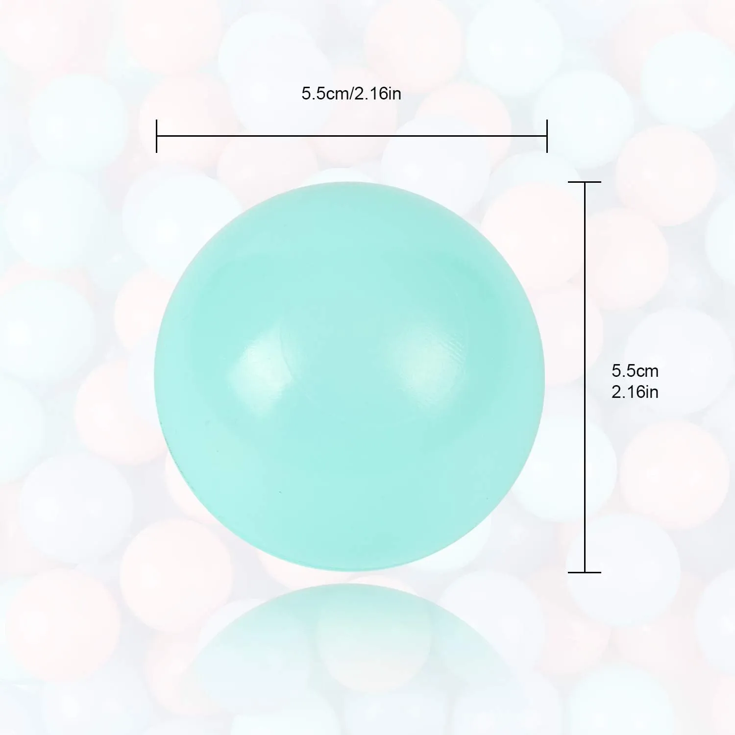 TRENDBOX 100 pcs Macaron Ball Pit Balls Plastic Balls for Ball Pit Pool Playpen Babies Kids Children Birthday Parties