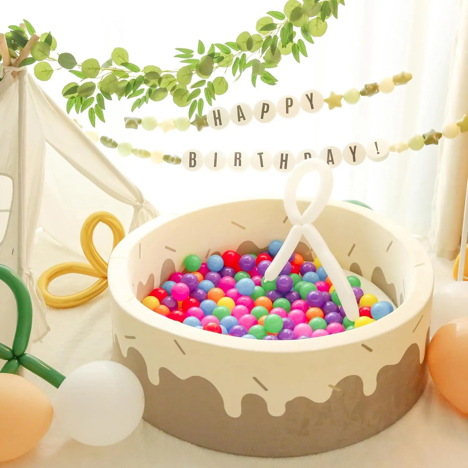 TRENDPLAY Plastic Balls for Ball Pits - Hollow Balls- Safe and Exciting Playtime - Perfect for Baby Pools, Birthday Party Decoration, 50 170 500