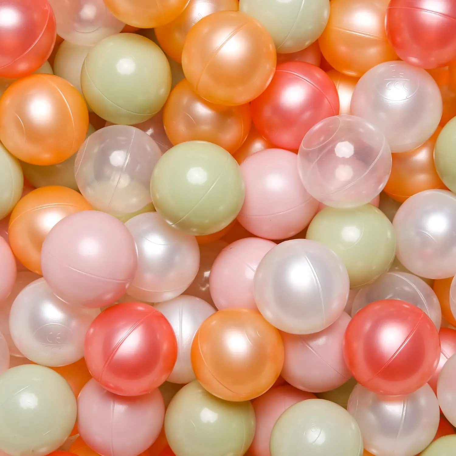 TRENDPLAY Plastic Balls for Ball Pits - Hollow Balls- Safe and Exciting Playtime - Perfect for Baby Pools, Birthday Party Decoration, 50 170 500