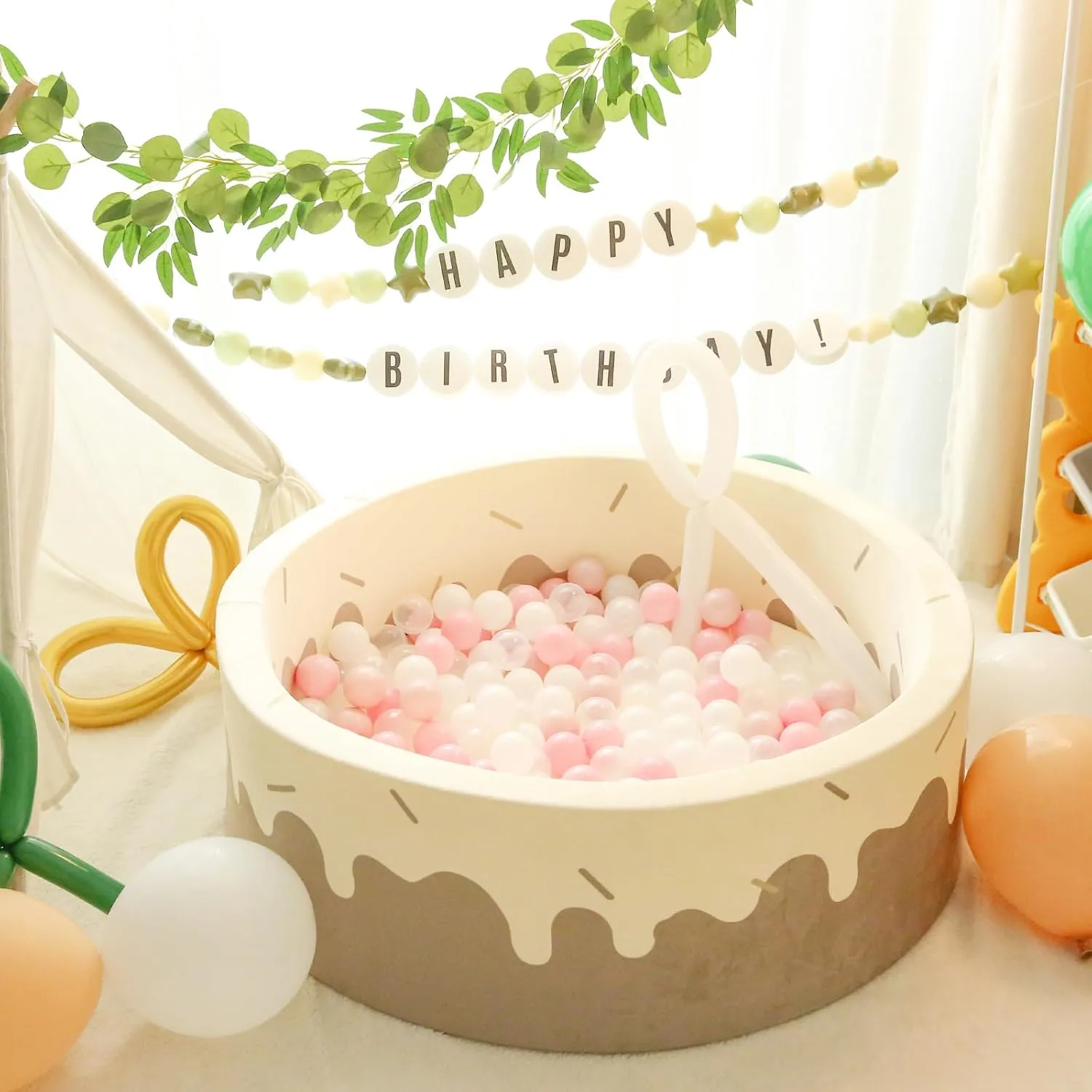 TRENDPLAY Plastic Balls for Ball Pits - Hollow Balls- Safe and Exciting Playtime - Perfect for Baby Pools, Birthday Party Decoration, 50 170 500
