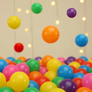 TRENDPLAY Plastic Balls for Ball Pits - Hollow Balls- Safe and Exciting Playtime - Perfect for Baby Pools, Birthday Party Decoration, 50 170 500