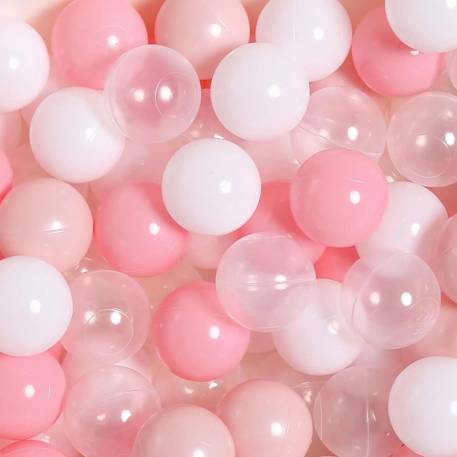 TRENDPLAY Plastic Balls for Ball Pits - Hollow Balls- Safe and Exciting Playtime - Perfect for Baby Pools, Birthday Party Decoration, 50 170 500