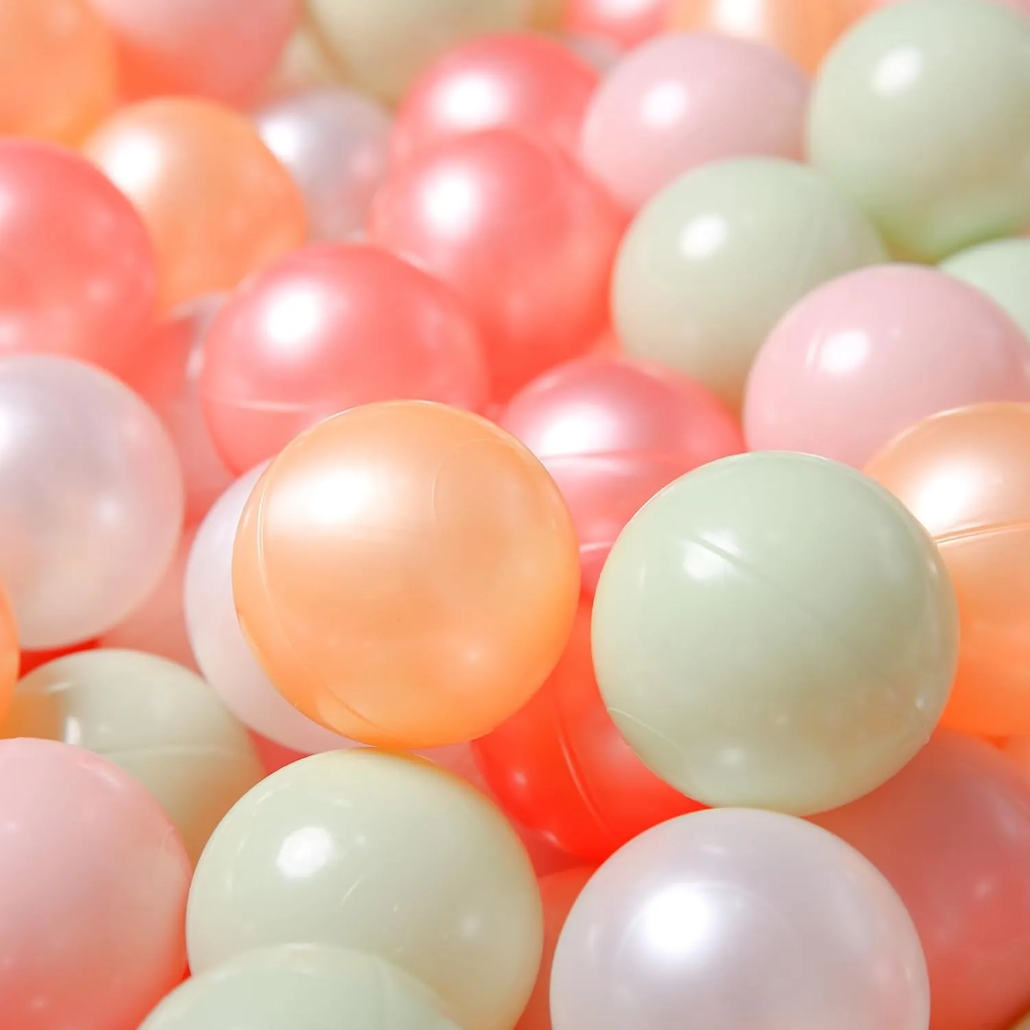 TRENDPLAY Plastic Balls for Ball Pits - Hollow Balls- Safe and Exciting Playtime - Perfect for Baby Pools, Birthday Party Decoration, 50 170 500