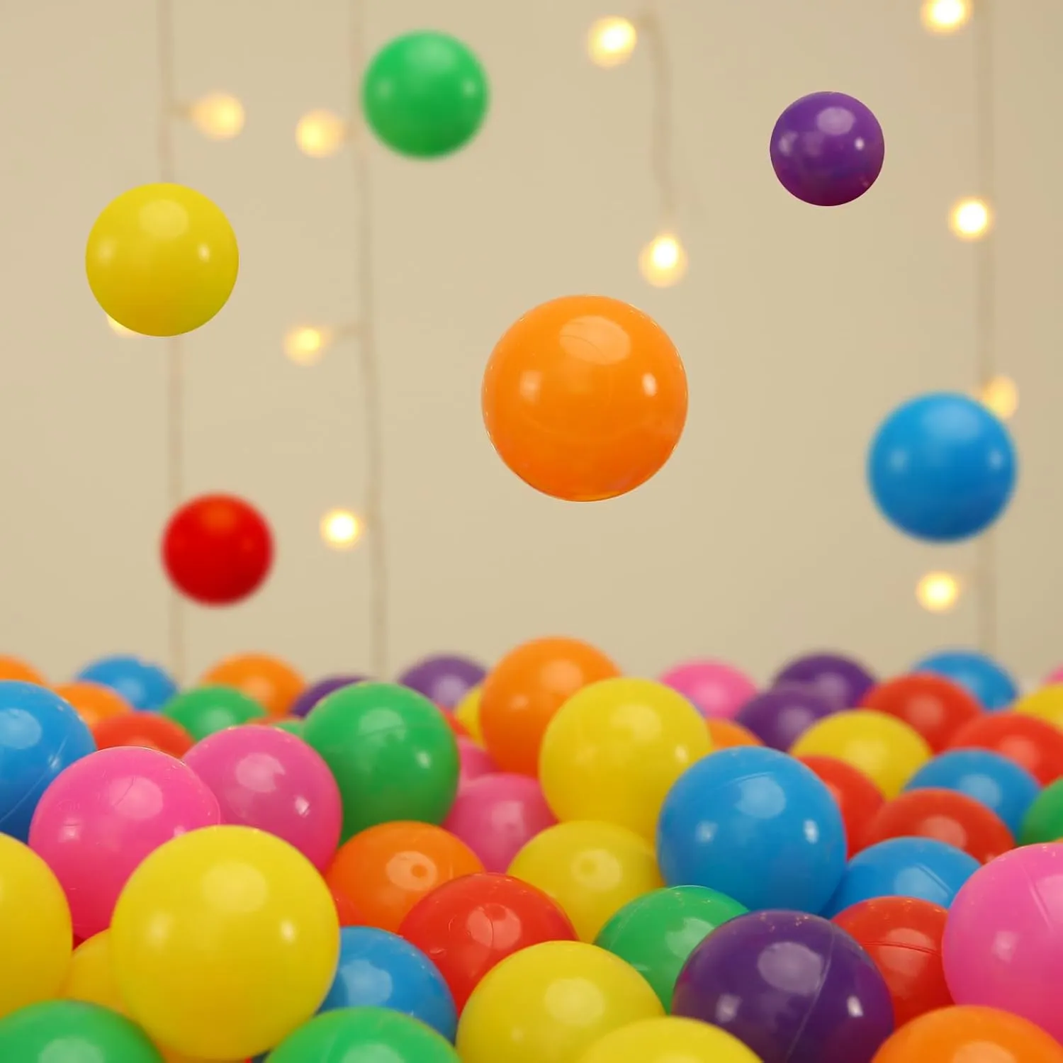 TRENDPLAY Plastic Balls for Ball Pits - Hollow Balls- Safe and Exciting Playtime - Perfect for Baby Pools, Birthday Party Decoration, 50 170 500