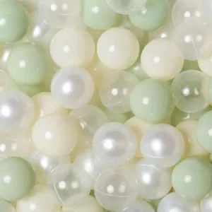 TRENDPLAY Plastic Balls for Ball Pits, Pack of 100 Hollow Balls, Perfect for Toddler Baby Pools,Party Decoration, 2.2 Inch 2.4 Inch 2.75 Inch