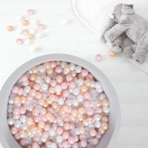 TRENDPLAY Plastic Balls for Ball Pits, Pack of 100 Hollow Balls, Perfect for Toddler Baby Pools,Party Decoration, 2.2 Inch 2.4 Inch 2.75 Inch